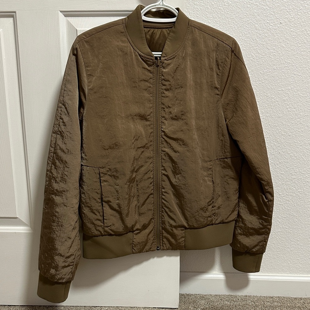 Lululemon reversible Brown Bomber Jacket